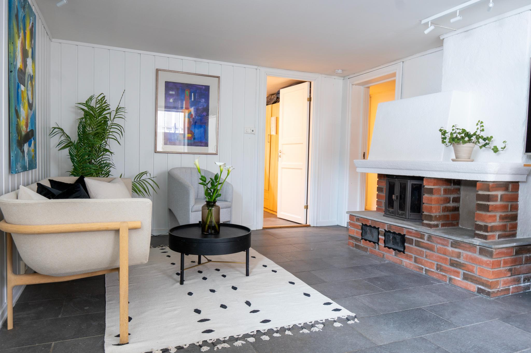 Åpen stue kjøkken løsning